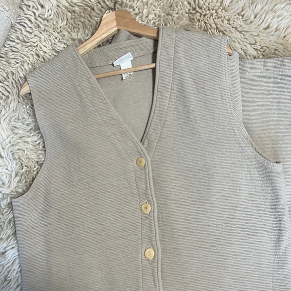 Vintage Textured cotton button down dress - Picture 5 of 6